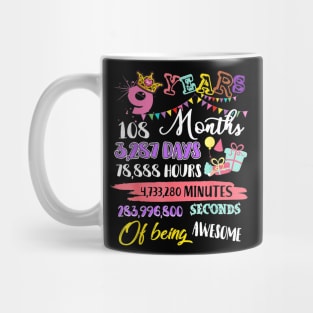 Teacher 9th Birthday For Girls 9 Years Old Being Mug